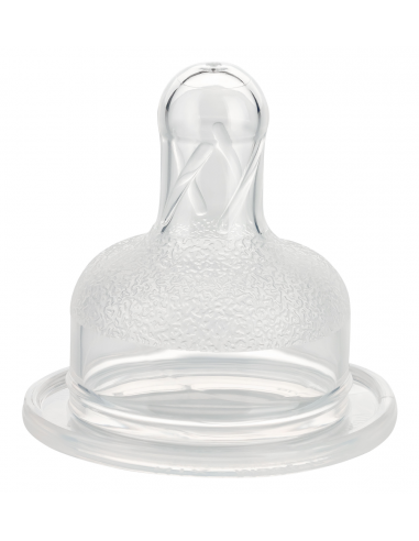 Baby Nova Dudlík na široké láhve kulatý antikolikový silikon rychlý 6-24m 2 ks