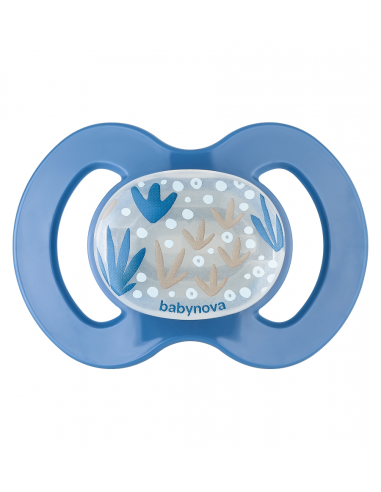 Baby Nova Anatomický dudlík bez kroužku silikonový 6-18m svítící ve tmě 1 ks