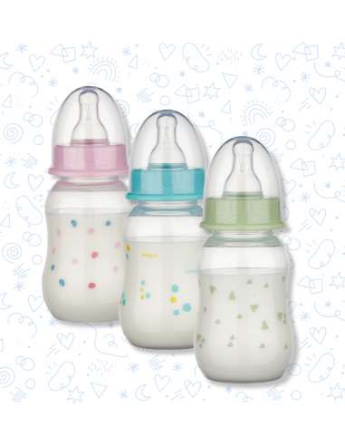 Baby Nova PP Kojenecká láhev se standardním hrdlem tvarovaná 0-24m 130 ml