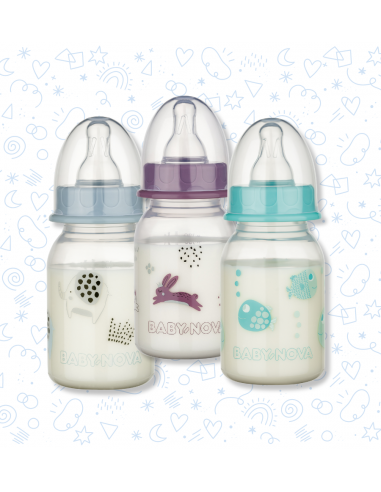 Baby Nova PP Kojenecká láhev se standardním hrdlem 0-24m 120 ml