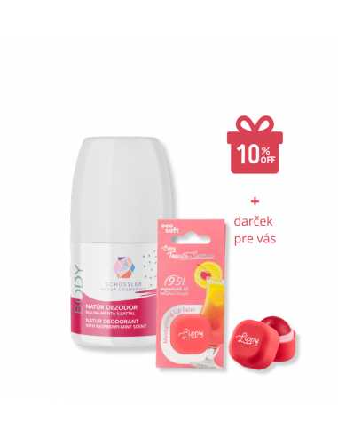 Schüssler přírodní antiperspirační deodorant s malinovo-mátovou vůní 50 ml + DÁREK