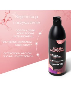VITAMINOVÁ BOMB Regenerační šampon pro poškozené a suché vlasy 500 ml 2