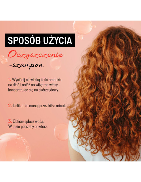 JOANNA CURLS sampon göndör hajra 300 ml - tisztító, hidratáló és göndörítő