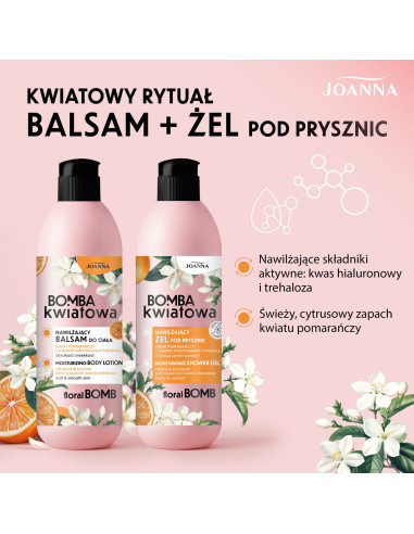 BOMBA KWIATOWA hydratačný telový balzam Pomarančový kvet 500 g
