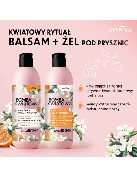 Hydratačný sprchový gél Orange Blossom | s kyselinou hyalurónovou