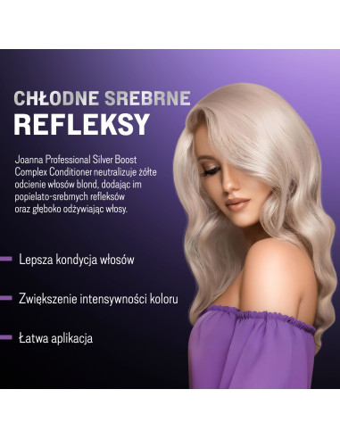 PROFESSIONAL SILVER BOOST COMPLEX Tónovací kondicionér stříbrné barvy 500 g