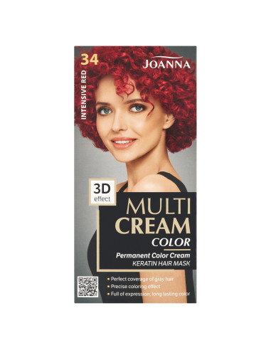 Joanna Multi Cream Color Hajszín intenzív vörös 34