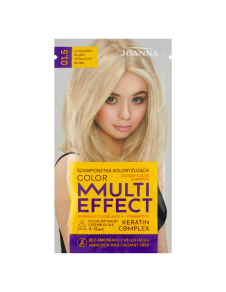 MULTI EFFECT farba Farbiaci šampón Ultra-svetlá blond /01.5/