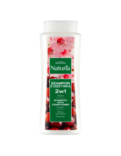 NATURIA šampon 2 v 1 na barvené vlasy s třešní 500 ml