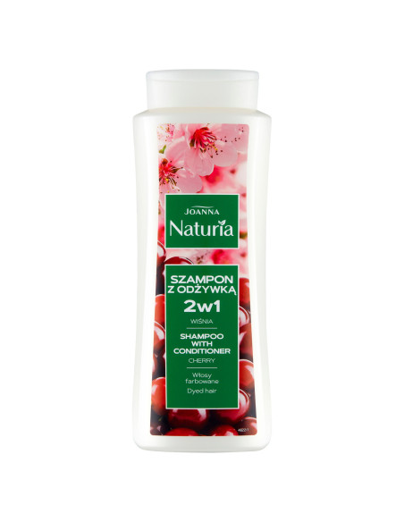 NATURIA 2 az 1-ben sampon festett hajra cseresznyével 500ml