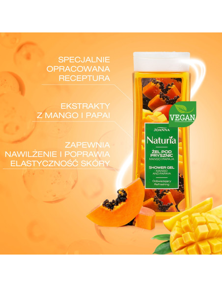 NATURIA Sprchový gél Mango a papája 300ml