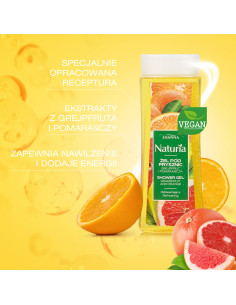 NATURIA Sprchový gél z grapefruitu a pomaranča 300 ml 2