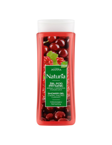 NATURIA Sprchový gel třešeň a červený rybíz 300 ml