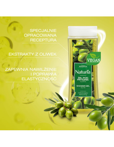 NATURIA olivový sprchový gél 300 ml – hydratácia a relax na každý deň
