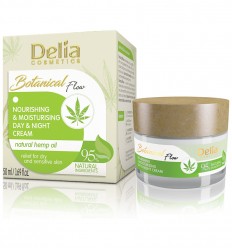 Delia Botanical flow regeneračný a vyhladzovací denný a nočný krém s kokosovým olejom 50 ml