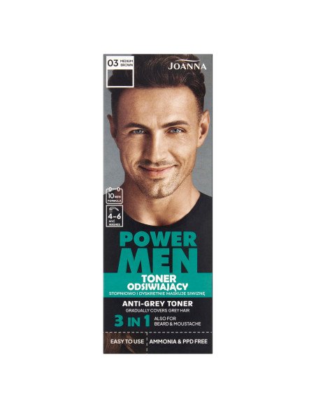 POWER MEN · tonery 03 Středně hnědá