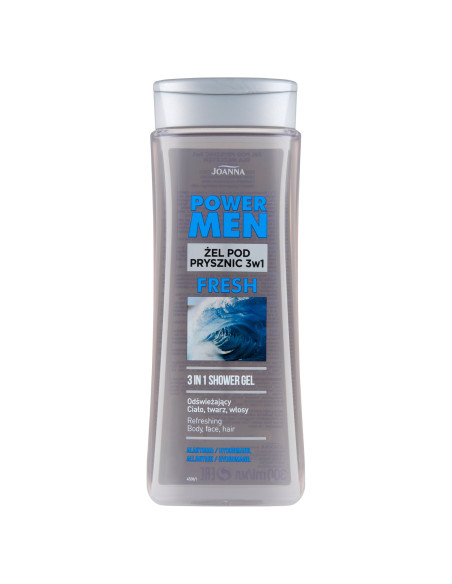POWER MEN tusfürdő 3 az 1-ben FRESH allantoin és hidromanil 300 ml