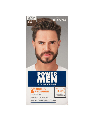POWER MEN farba Paint 04 Natural brown 2024