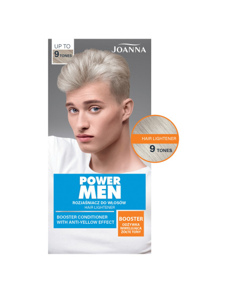 POWER MEN Zesvětlovač vlasů - studená blond do 9 tónů