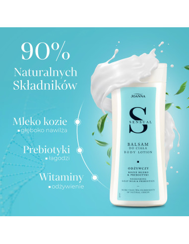 Joanna Sensual Body balzam kozie mlieko & prebiotiká 200 g