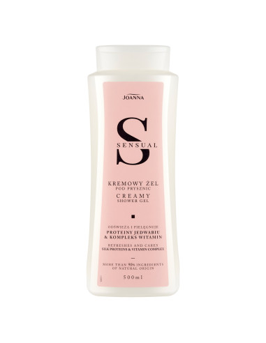 Joanna Sensual Creamy tusfürdő, selyemprotein és vitamin komplex 500 ml