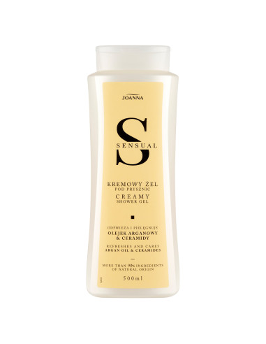 Joanna Sensual Cream tusfürdő argán olajjal és ceramidokkal 500 ml