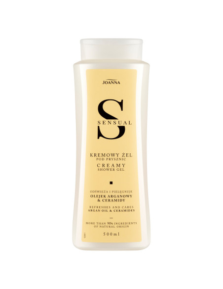 Joanna Sensual Cream tusfürdő argán olajjal és ceramidokkal 500 ml