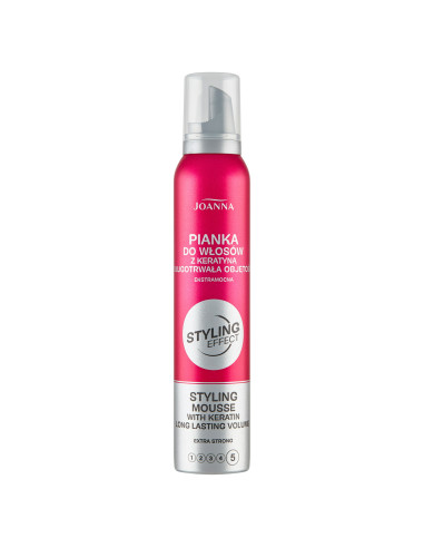 STYLING efekt Extra silná pena na vlasy s keratínom 150 ml