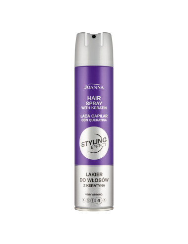 STYLING efekt Veľmi silný lak na vlasy s keratínom 250 ml
