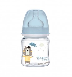 Canpol babies Dojčenská antikoliková fľaša široká EasyStart 120 ml 0m+ Royal baby modrá