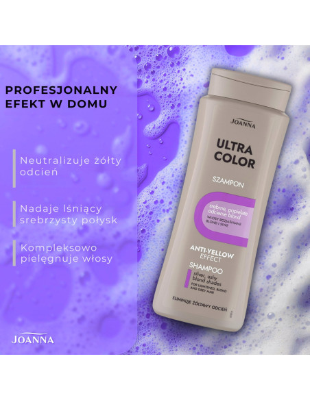 ULTRA COLOR šampon na stříbrné blond odstíny 400 ml