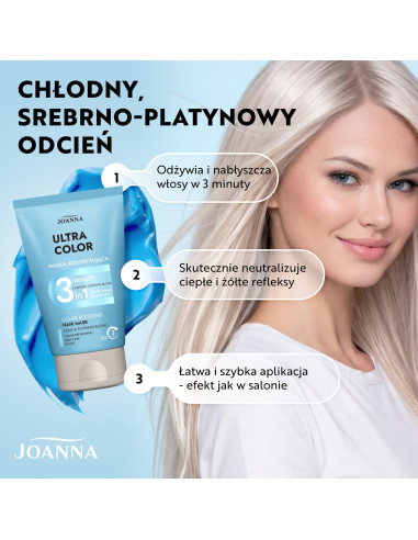 ULTRA Color 3 min – Farbiaci kondicionér pre chladnú blond