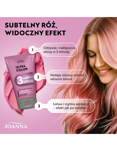 ULTRA Color 3 min – Kondicionér pro růžovou blond 100 g