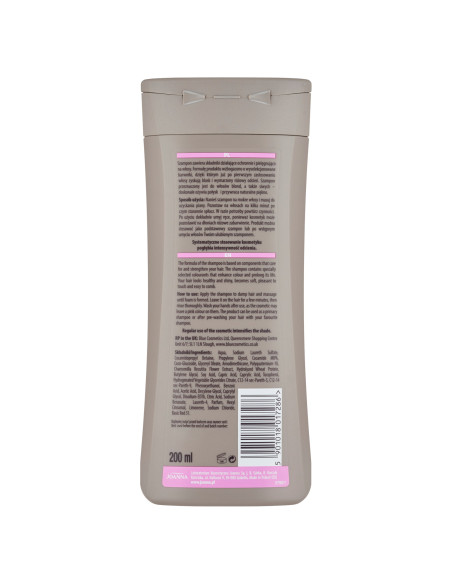 ULTRA Pink Blonde Sampon 200 ml - szőke és ősz hajra | Tonizáló, sárga csillogás ellen