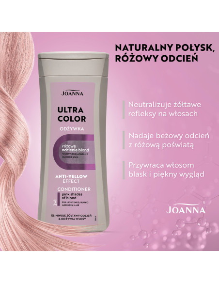 Ultra Color Conditioner Pink Shades Blond 200 g – osviežuje a zvýrazňuje farbu