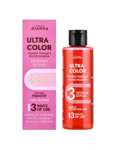 Az Ultra Color Pigment tonizáló rózsaszín szőke kiemeli és felfrissíti a hajszínt 2