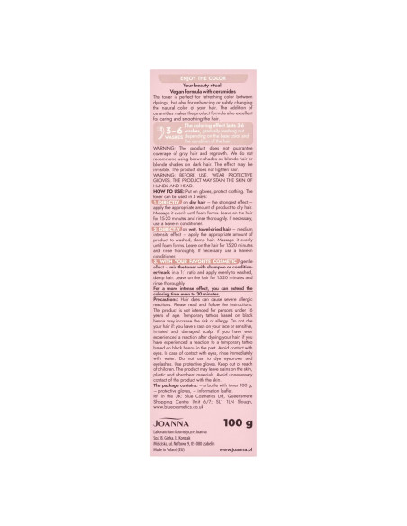 Ultra Color Toner Creamy Latte – vegánsky toner na vlasy | Joanna