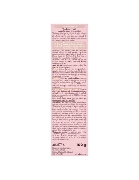 Ultra Color Toner Mliečna čokoláda – vegánsky toner na vlasy | Joanna