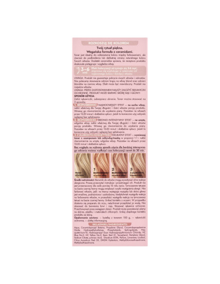 Ultra Color Toner Strawberry Latte – vegán hajfesték | Joann