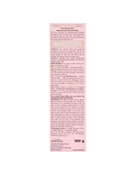 Ultra Color Toner Strowberry Latte – vegánsky toner na vlasy | Joann