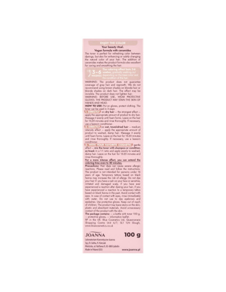 Ultra Color Toner Sweet Cappuccino – vegánsky toner na vlasy | Joanna