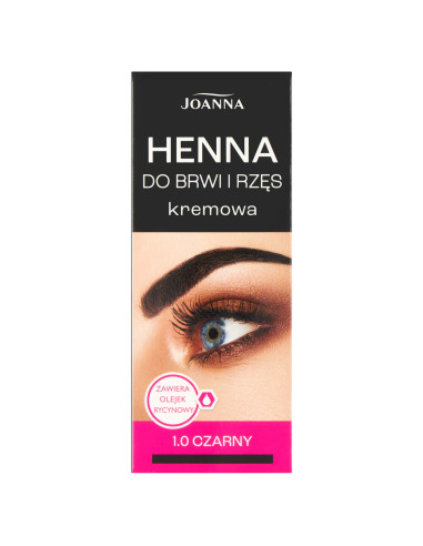 HENNA krémová barva na obočí a řasy černá 1.0 15 ml