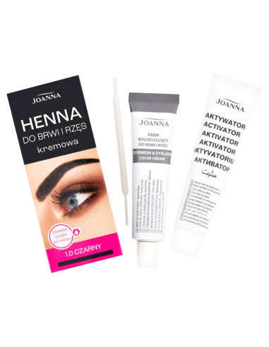 HENNA krémová barva na obočí a řasy černá 1.0 15 ml