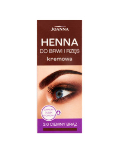 HENNA krémová barva na obočí a řasy tmavě hnědá 3.0 15 ml