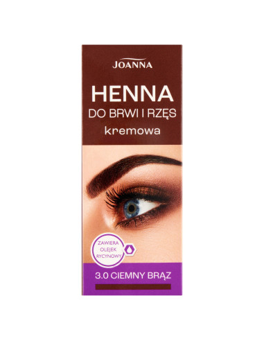 HENNA krémová farba na obočie a mihalnice tmavohnedá 3.0 15 ml