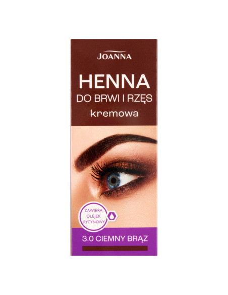 HENNA krémová farba na obočie a mihalnice tmavohnedá 3.0 15 ml