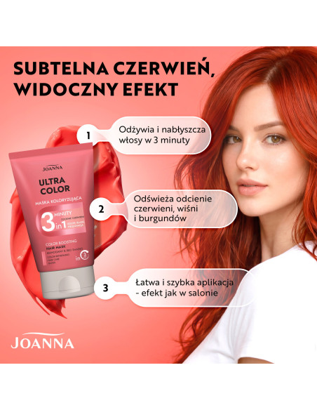 ULTRA COLOR 3minutová maska ​​pro červené odstíny 100 g